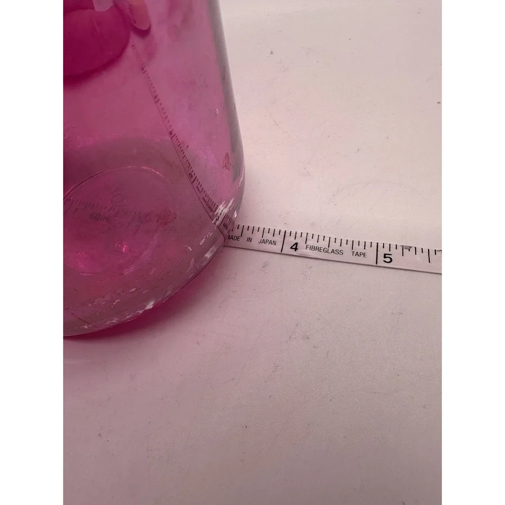 Voluspa‎ Pink Glass Apothecary Jar with Lid 6